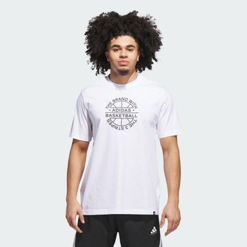 Adidas JV8429 Basketball Emblem Graphic Erkek T-Shirt