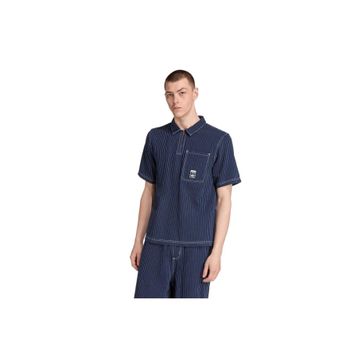 Adidas JW0169-001 Mavi Wabash Loose Shirt Erkek Gömlek