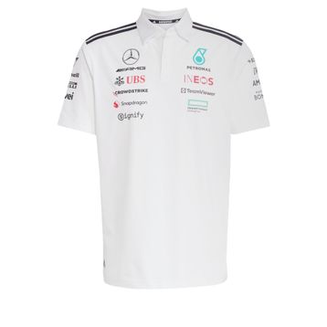 Adidas JW0586 Mercedes AMG Petronas Formula One Team Polo Beyaz Erkek T-Shirt