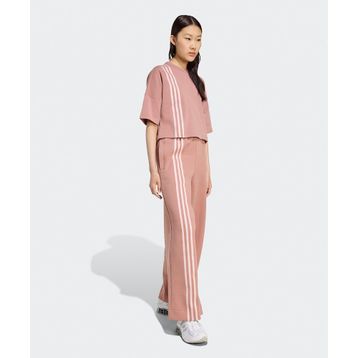 Adidas JW3621-001 Off Placed 3-Stripes Wide Pant Pembe Kadın Eşofman Altı