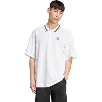 Adidas JW5898 Beyaz Loose Polo Erkek Günlük Tişört