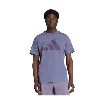 Adidas JW7402 Mor Tr-Es Fr Logo T Erkek Antrenman Tişörtü
