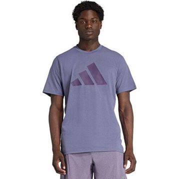 Adidas JW7402 Mor Tr-Es Fr Logo T Erkek Antrenman Tişörtü