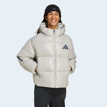 Adidas JX0560 M Z.N.E. PUFFER Gri Bol Kesim Erkek Spor Mont