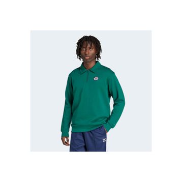 Adidas JX8171 Yeşil Varsity Erkek Polo Sweatshirt