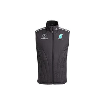 Adidas JX8274 Fermuarlı Yaka Normal Kalıp Siyah Erkek Yelek