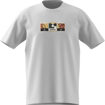 Adidas KB2509 Beyaz Memories Of Sport Stamps Graphic Erkek T-Shirt