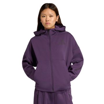 Adidas KC4569 Mor Z.N.E. Full-Zip Kadın Günlük Stil Eşofman Üstü