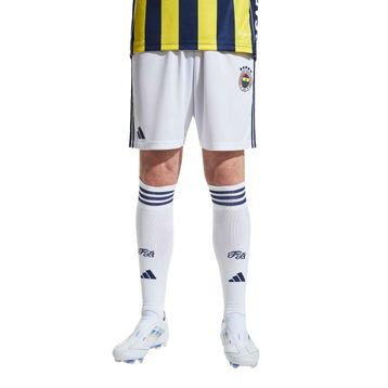 Adidas KD7279 Beyaz Fenerbahçe 2025/26 İç Saha Erkek Futbol Şort