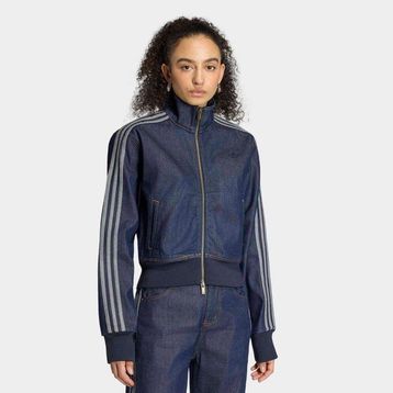 Adidas KQ6491 Firebird Denim Kadın Mavi Ceket