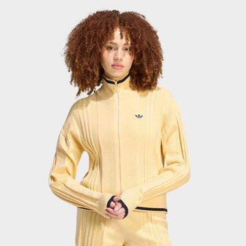 Adidas KR7047 Cable Knit Firebird Kadın Sarı Ceket