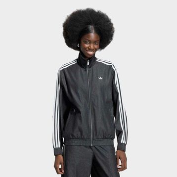 Adidas KW8758 Originals Summer Glow Firebird Kadın Siyah Jean Ceket
