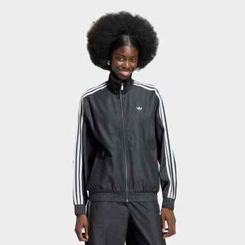 Adidas KW8758 Originals Summer Glow Firebird Kadın Siyah Jean Ceket