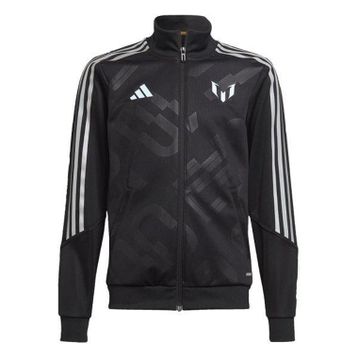 Adidas Messi Football-Inspired Full-Zip Siyah Erkek Çocuk Sweatshirt