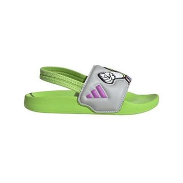 Adidas Pixar Toy Story Adilette Estrap JQ4366 Semi Solar Green/Purple Burst/Grey Two Yeşil Unisex Çocuk Terlik