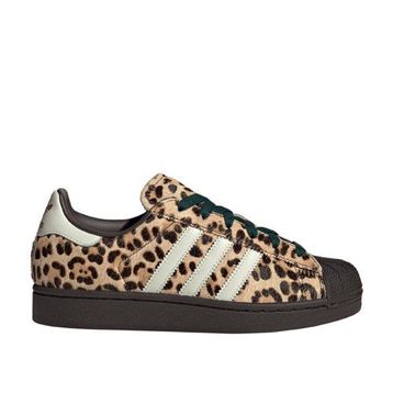 Adidas Superstar II KI4203 Kahverengi Kadın Leopar Desenli Spor Ayakkabı