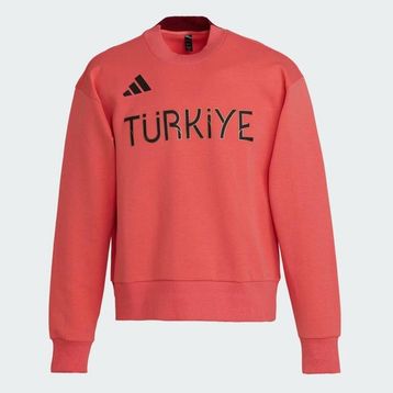 Adidas Team Türkiye Kırmızı Erkek Sweatshirt