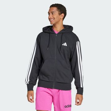 Adidas Training JD1877 Essentials 3-Stripes French Terry Full-Zip Erkek Kapüşonlu Üst