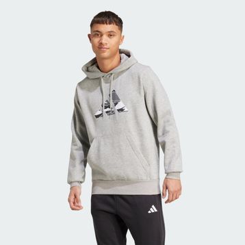 Adidas Training JM6377 Camo Graphic Gri Erkek Kapüşonlu Üst