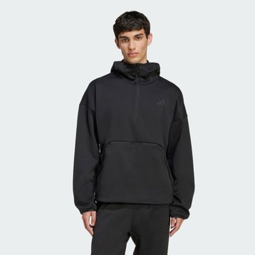 Adidas Training KB1193 City Tech Softshell Yarım Boy Fermuarlı Erkek Kapüşonlu Üst