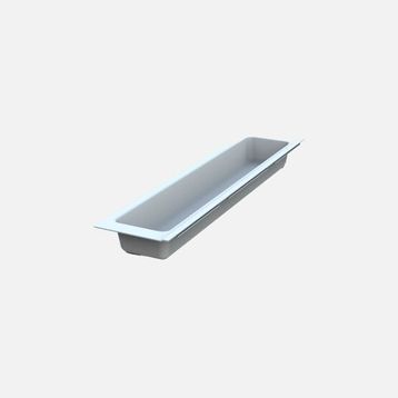 Adilon 107 mm Tek Bölme Beyaz Kaşıklık