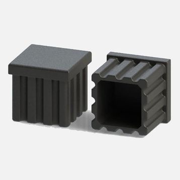 Adilon 20x40 mm 4'lü Plastik Çizgili Tapa