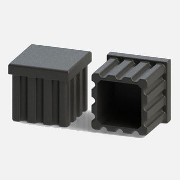 Adilon 20x40 mm 4'lü Plastik Çizgili Tapa
