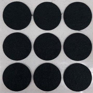 Adilon 35x35 mm 9'lu Siyah Yapışkanlı Keçe