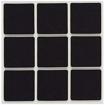 Adilon 9'lu 35x35 mm Kare Siyah Eva Bazlı Keçe