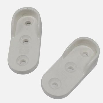 Adilon Oval Beyaz Plastık Askı Flanşı