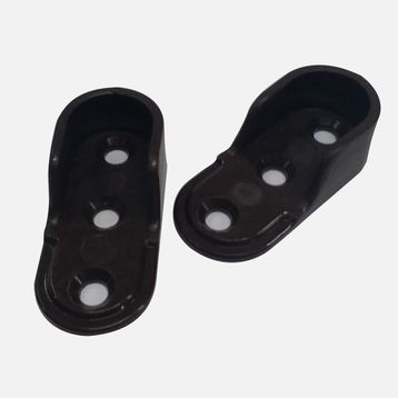 Adilon Oval Kahverengi Plastık Askı Flanşı