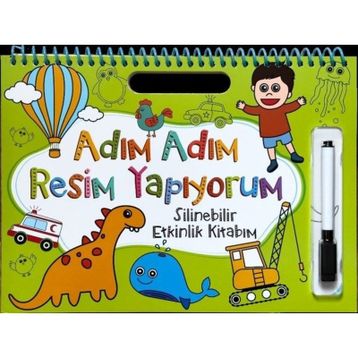 Adım Adım Resim Yapıyorum Silinebilir Etkinlik Kitabım Net Çocuk Yayınları