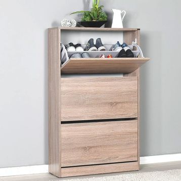 Adore Flat Duo Kapaklı 3 Katlı Geniş Ayakkabılık