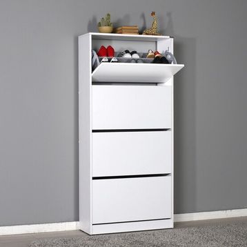 Adore Flat Duo Kapaklı 4 Katlı Geniş Ayakkabılık