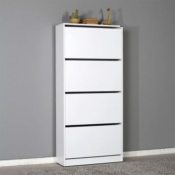 Adore Flat Duo Kapaklı 4 Katlı Geniş Ayakkabılık