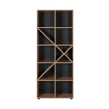 Adore KTP-910-SN-1 10 Raflı Sonoma Dekoratif Kitaplık