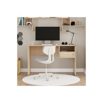 Adore Mobilya Concept Kilitli Çekmeceli Florida Meşe 120x75x60 cm Çalışma Masası