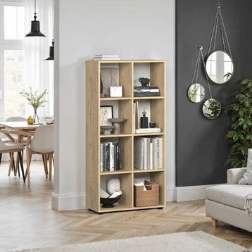 Adore Mobilya Cubic 70x140.5x30 cm Florida Meşe Kitaplık