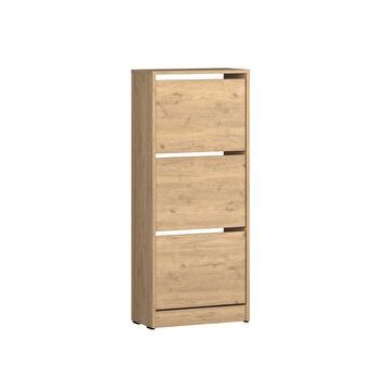 Adore Mobilya Flat Duo Florida Meşe 51x119x26 cm 3 Katlı Ayakkabılık
