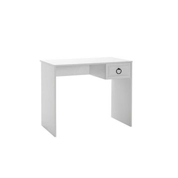 Adore Mobilya Hampton Mat Beyaz 90x75x51 cm Çekmeceli Çalışma Masası