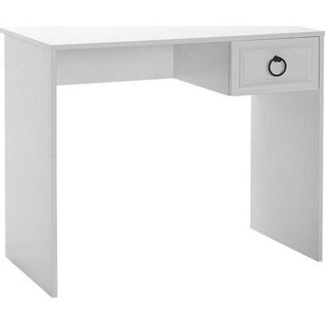 Adore Mobilya Hampton Mat Beyaz 90x75x51 cm Çekmeceli Çalışma Masası