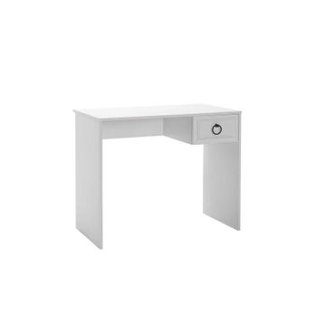 Adore Mobilya Hampton Mat Beyaz 90x75x51 cm Çekmeceli Çalışma Masası