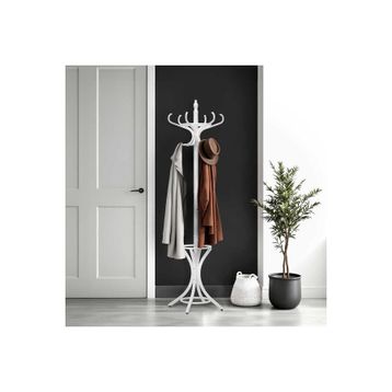 Adore Mobilya Handy Mate Dorya Beyaz 51x185x51 cm 12'li Ahşap Askılık