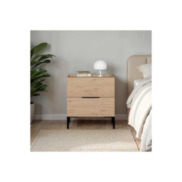 Adore Mobilya Oryana Florida Meşe 55x59x44 cm 2 Çekmeceli Komodin