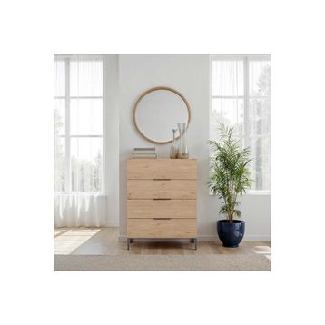 Adore Mobilya Oryana Florida Meşe 80x104x44 cm 4 Çekmeceli Şifonyer
