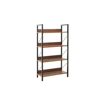 Adore Mobilya Profile Koyu Ceviz 73x136x35 cm 4 Raflı Kitaplık