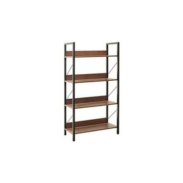 Adore Mobilya Profile Koyu Ceviz 73x136x35 cm 4 Raflı Kitaplık