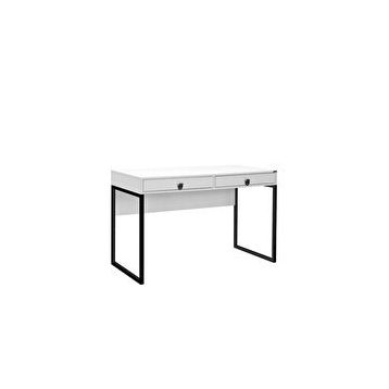 Adore Mobilya Profile Mat Lake Beyaz 120x79x60 cm Çekmeceli Çalışma Masası