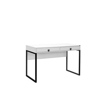 Adore Mobilya Profile Mat Lake Beyaz 120x79x60 cm Çekmeceli Çalışma Masası