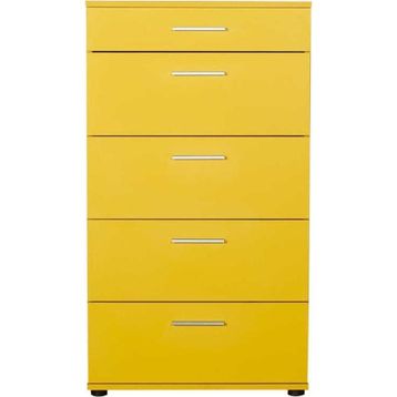 Adore Mobilya SFN-550-HH-1 Trendline Sarı 5 Çekmeceli Şifonyer